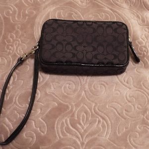 Authentic Coach Makeup/Accessory Bag - Black